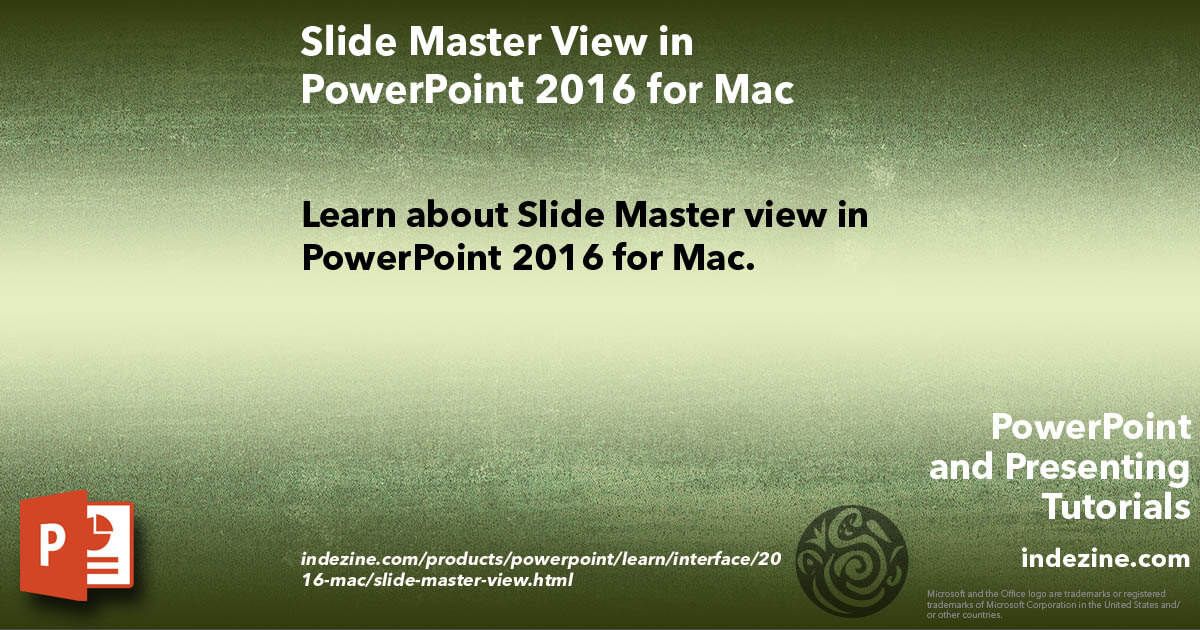 edit slide master powerpoint for mac